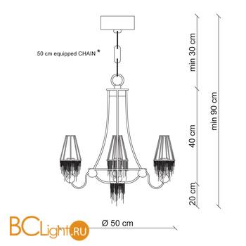 Люстра Patrizia Garganti Burlesque PG119 - Схема